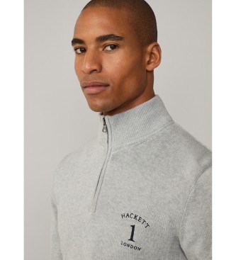 Hackett London Jersey Heritage gris