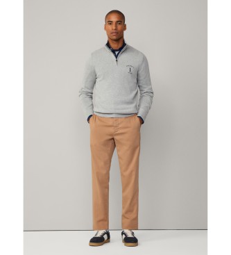 Hackett London Jersey Heritage gris