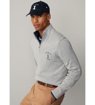 Hackett London Jersey Heritage gris