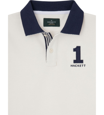 Hackett London Polo Number white