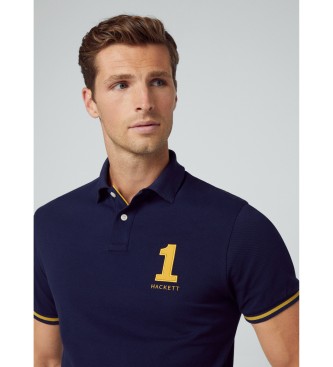 Hackett London Koszulka polo z granatowym numerem
