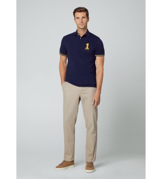 Hackett London Koszulka polo z granatowym numerem