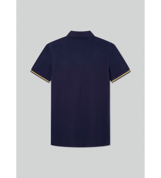 Hackett London Koszulka polo z granatowym numerem