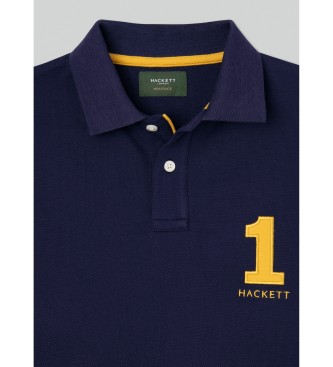 Hackett London Koszulka polo z granatowym numerem