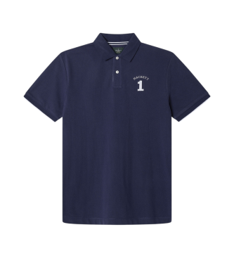 Hackett London Heritage navy classic fit polo shirt