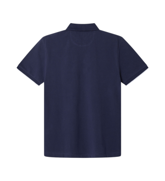 Hackett London Heritage navy classic fit polo shirt