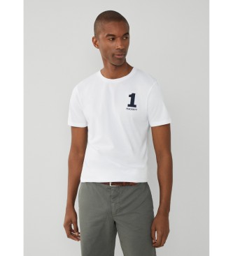 Hackett London Heritage Number T-shirt vit