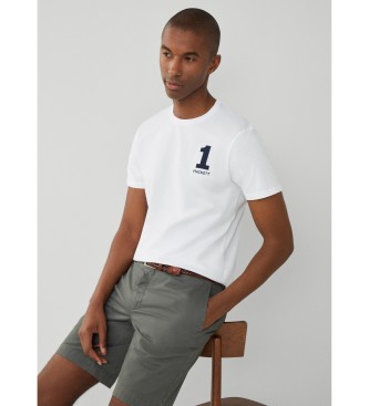 Hackett London Heritage Number T-shirt wit