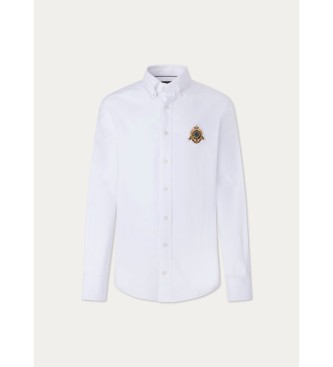 Hackett London Heritage Oxford overhemd wit
