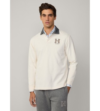 Hackett London Heritage Rugby wit poloshirt