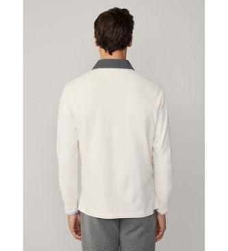 Hackett London Heritage Rugby wit poloshirt
