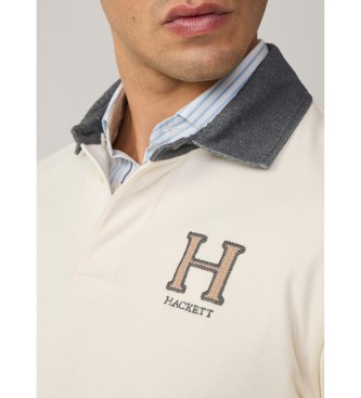 Hackett London Heritage Rugby wit poloshirt