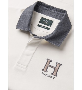 Hackett London Heritage Rugby wit poloshirt