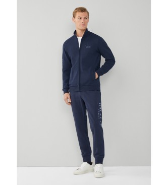 Hackett London Heritage Tipped Fz marinbl sweatshirt