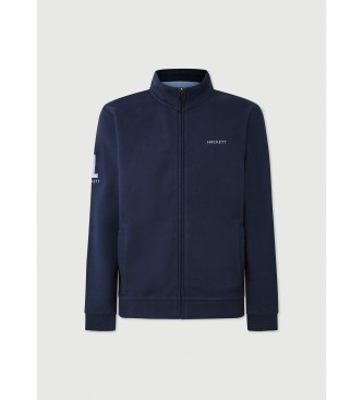 Hackett London Heritage Tipped Fz marinbl sweatshirt