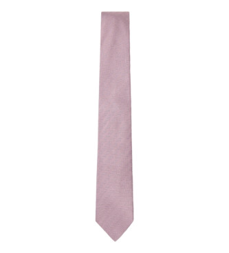 Hackett London Herr 2 Col Dot zijden stropdas roze