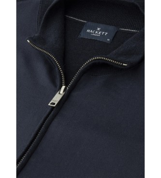 Hackett London Chaqueta Herringbone Fzip marino