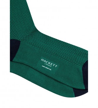 Hackett London Visgraat sokken groen