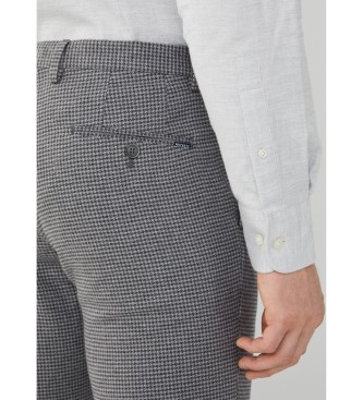 Hackett London Mikro hlače sive barve