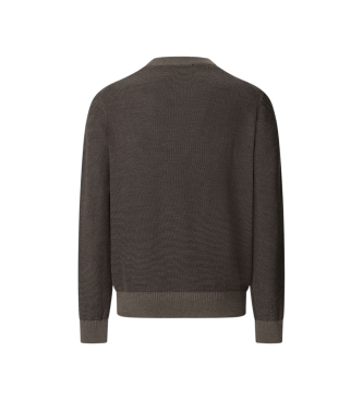 Hackett London Trui met honingraatsteek bruin