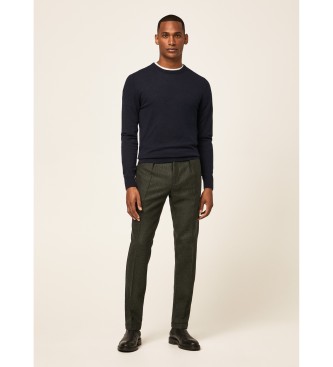 Hackett London Pantalon pied-de-poule vert