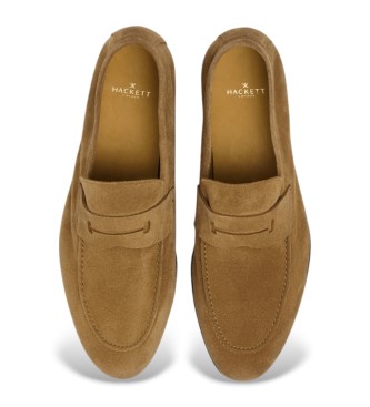 Hackett London Mocassini Howard Soft in pelle marrone
