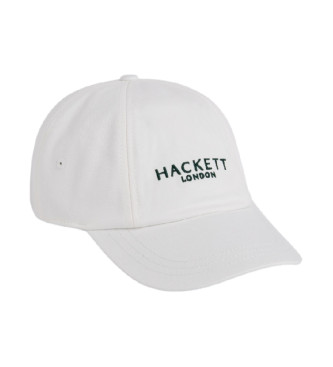 Hackett London Cappellino bianco con logo Hrtage Hkt
