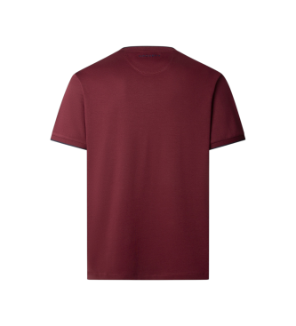 Hackett London T-shirt Hs Badge bordowy