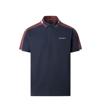 Hackett London Polo Col Block navy