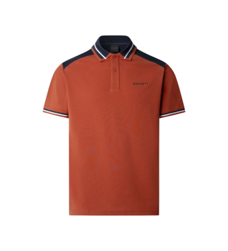 Hackett London Poloshirt Colour Block orange