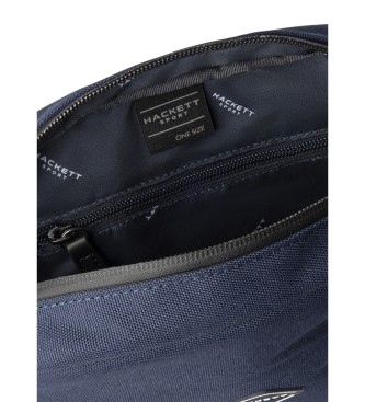 Hackett London Mala a tiracolo azul-marinho com diamantes