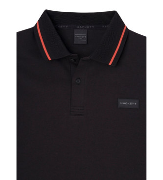 Hackett London Polo Hs Equinox zwart