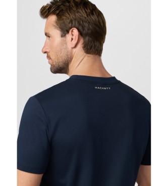 Hackett London Club graphic t-shirt with navy classic fit logo