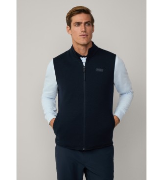 Hackett London Gilet reversibile blu scuro