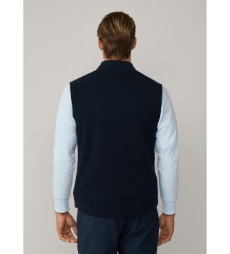 Hackett London Gilet reversibile blu scuro