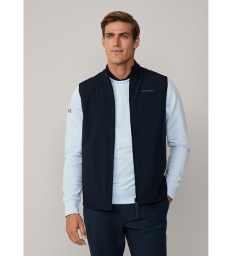 Hackett London Gilet reversibile blu scuro