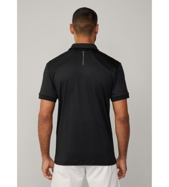 Hackett London Hs Glf Strike zwart poloshirt