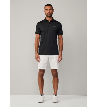 Hackett London Hs Glf Strike zwart poloshirt
