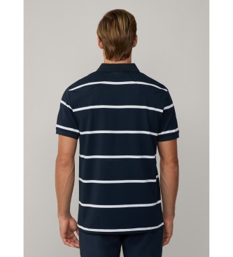 Hackett London Koszulka polo Sport navy o klasycznym kroju