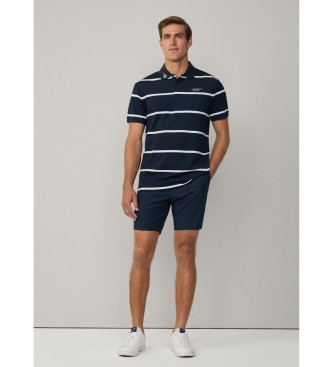 Hackett London Plo desportivo azul-marinho de corte clssico