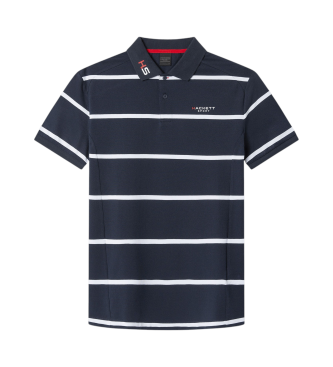 Hackett London Koszulka polo Sport navy o klasycznym kroju