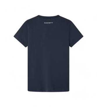 Hackett London T-shirt Graphic Box azul-marinho