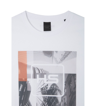 Hackett London T-shirt grafica HS bianca