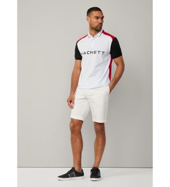 Hackett London Sport polotrja med klassisk passform vit