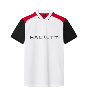 Hackett London Sport polotrja med klassisk passform vit