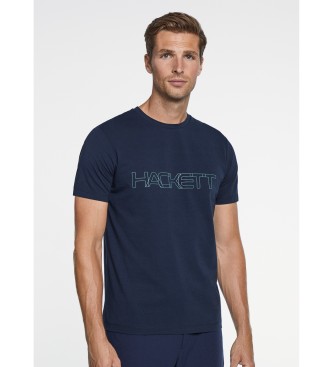 Hackett London T-shirt con contorni blu scuro