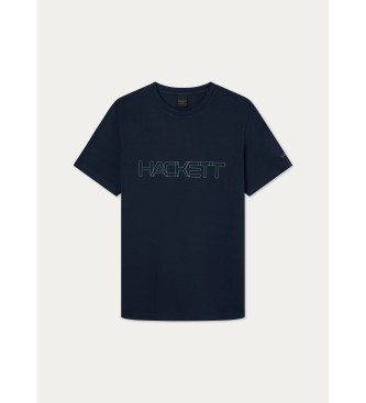 Hackett London T-shirt Outline marine