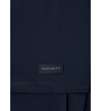 Hackett London Granatowa koszulka HS