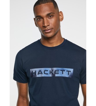 Hackett HS Logo T-Shirt Navy Print