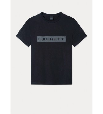 Hackett HS Logo Printed T-Shirt Black